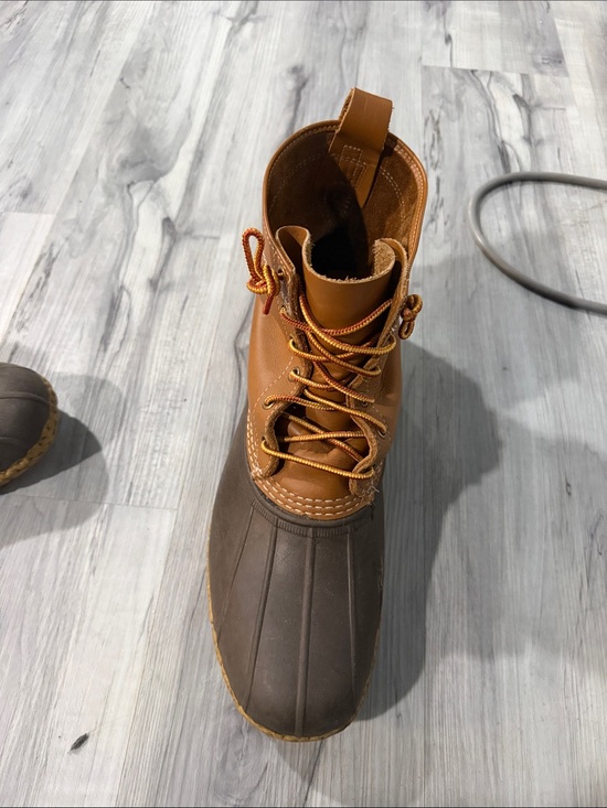 L.L. Bean Brown and Tan Waterproof Duck Boots
